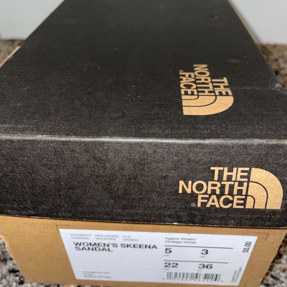 THE NORTH FACE SKEENA SANDALS WOMEN'S AGAVGRN VNTGWHT Womens Size 5 - Picture 7 of 7